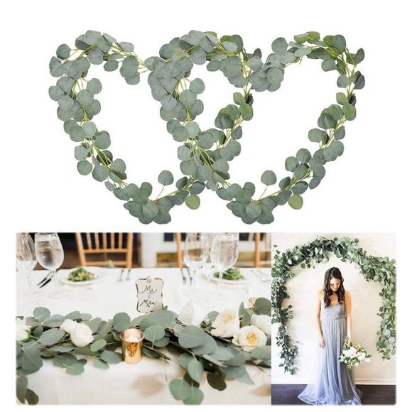 Other - 25 count | Eucalyptus Garland 162.5 total feet Wedding Arch Decorations Leaves